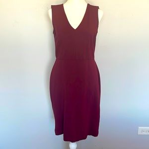 Burgundy Loft Sheath Dress Size 0
